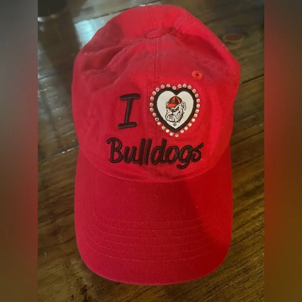 I Love Georgia Bulldogs Top Of The World Cap